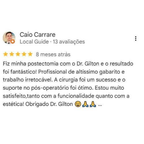 Depoimento Google Dr. Gilton Cambuí